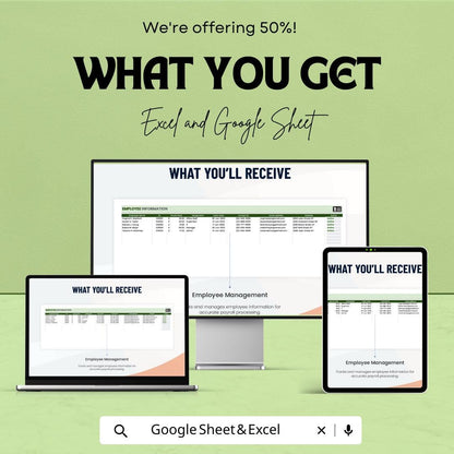 Payroll Calculator Sheet | Google Sheets & Excel Template | Automated Payroll Calculation | Employee Pay Tracker | Payroll Budgeting Tool