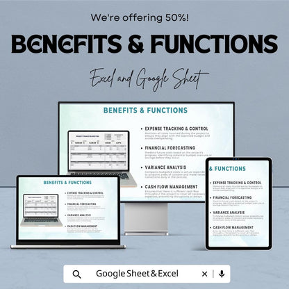 Project Finance Budgeting Template | Project Cost Budget Planner | Financial Planning Template | Capex & Opex Budget Tool