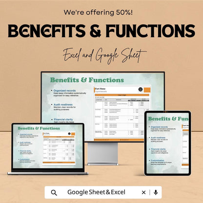 Lease Ledger Template Excel Google Sheets | Rent Payment Tracker | Lease Management Spreadsheet | Rental Ledger Template | Property Manageme