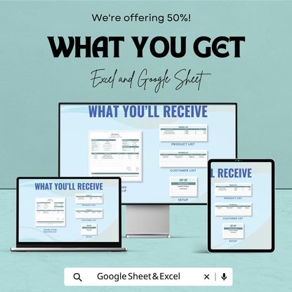 Online Store Packing Slip Template | Packing Slip Spreadsheet | Order Form Template | Shipping Slip | Small Business Tool