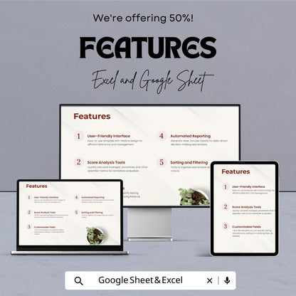 Test Score Compilation Sheet HR Template, Candidate Evaluation Spreadsheet, Interview Score Tracker