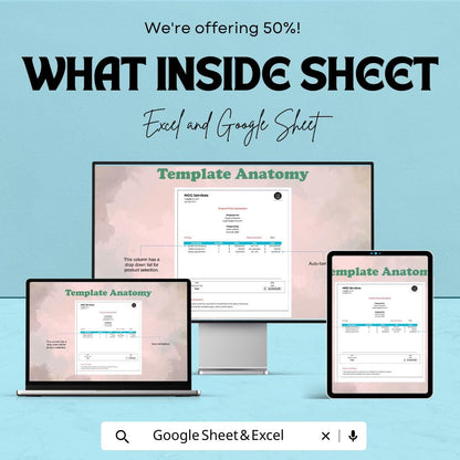 Project Price Quotation Sheet - Excel & Google Sheets Template for Professional Quotes, Business Pricing, Service Proposal