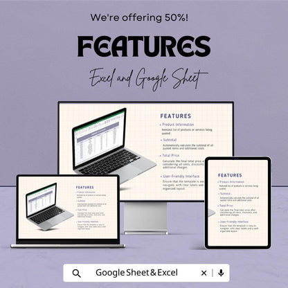 Quote Calculator Template | Google Sheets & Excel | Instant Download | Pricing Estimator | Business Quotation Tool