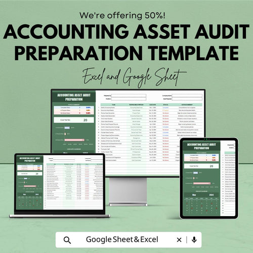 Accounting Asset Audit Preparation Template | Asset Audit Checklist | Audit Readiness Tracker | Accounting Audit Tool