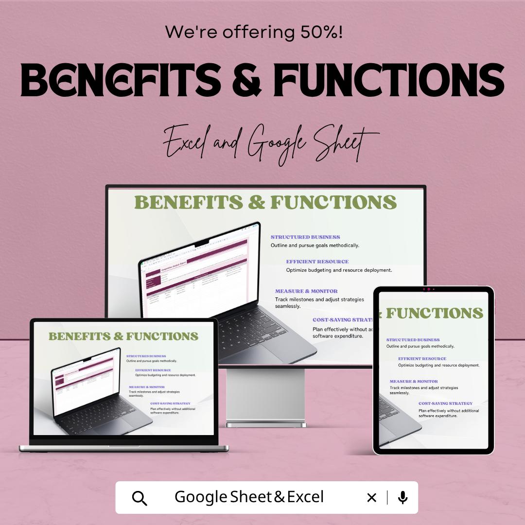 Competitive Analysis Report Template | Market Research Spreadsheet | Competitor Tracking Report | Business Strategy Template |