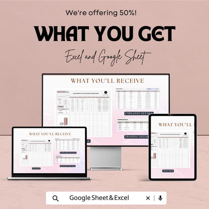 Legal Employee Compliance Training Tracker Template, Corporate Training Log, Law Firm Training Spreadsheet