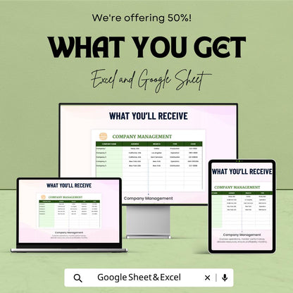 Monthly Budget Template | Business Budget Spreadsheet | Finance Tracker | Company Budget Planner | Income Expense Tracker