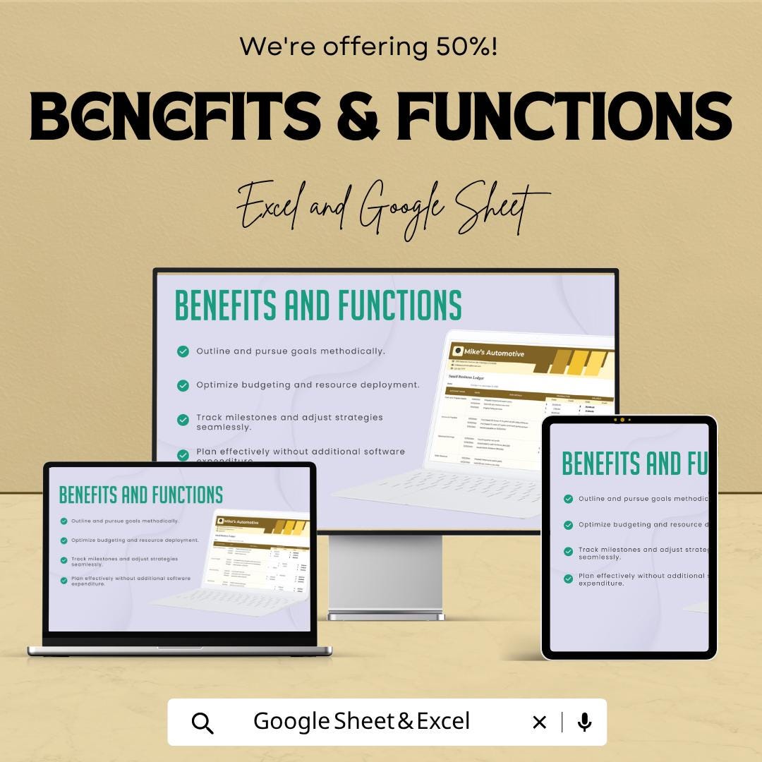 Small Business Ledger Template | Accounting Ledger Spreadsheet | Bookkeeping Tracker | Income Expense Tracker Sheet