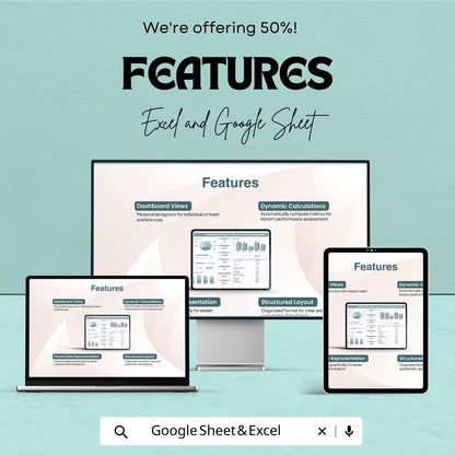 Advertising Social Media Analytics Dashboard Template  | Marketing KPI Tracker | Social Media Performance Report | Ad Analytics Spreadsheet