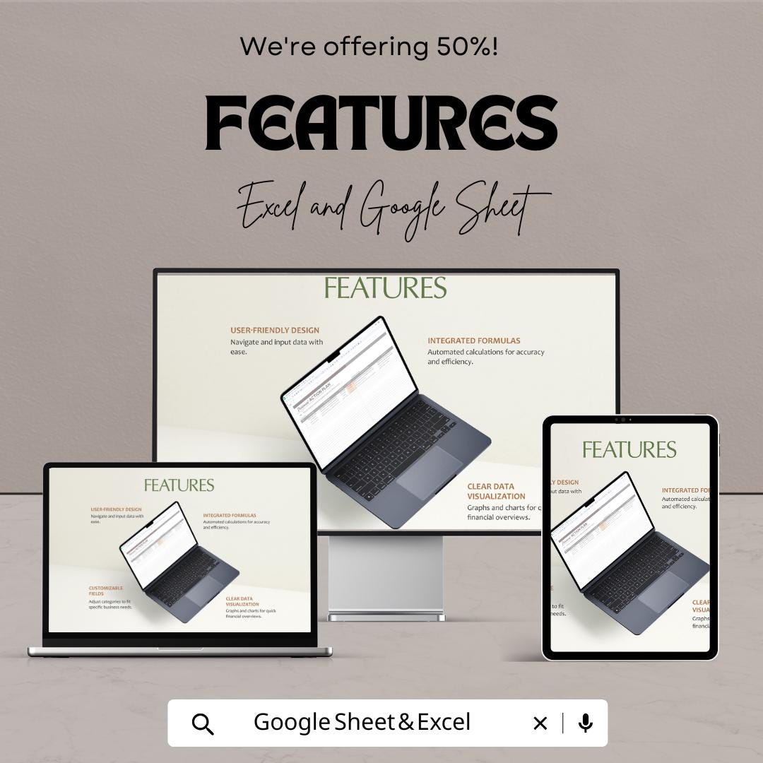 Personal Action Plan Sheet | Goal Setting Template | Excel and Google Sheets Format | Track Goals & Achievements