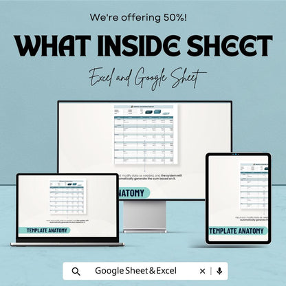 Personal Accounting Sheet | Budget Tracker | Excel & Google Sheets | Income Expense Tracker | Finance Planner Spreadsheet