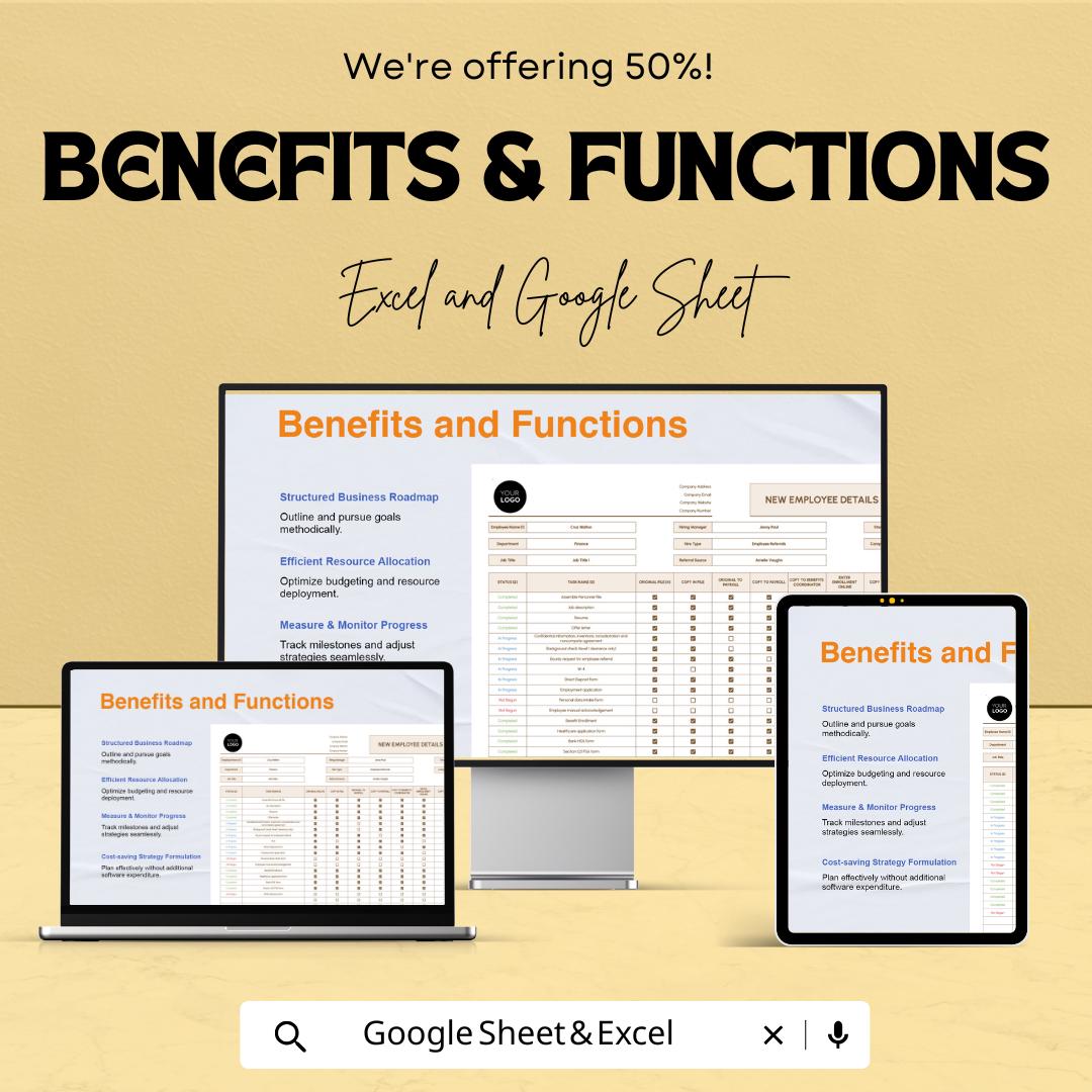 New Employee Details and Checklist Tracker | HR Management Template | Google Sheet & Excel Spreadsheet | Onboarding Tracker