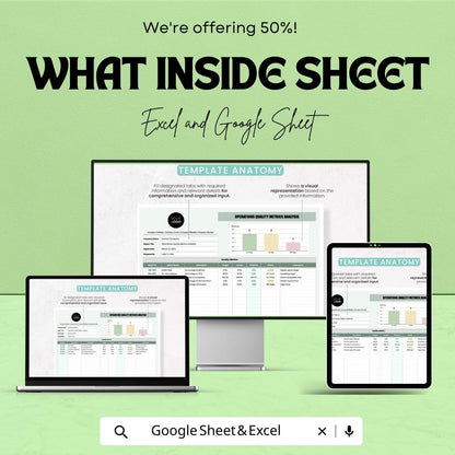 Operations Quality Metrics Analysis Sheet | Google Sheets | KPI Tracking | Quality Control Dashboard | Business Operations Management