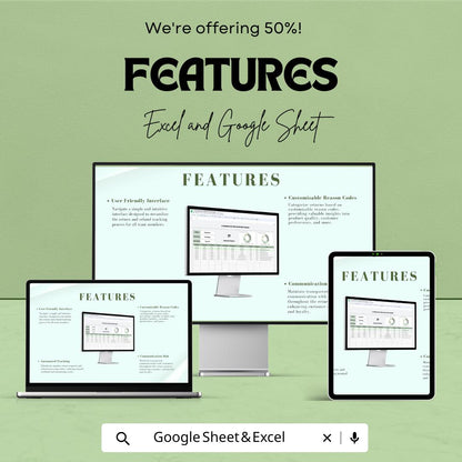 E-Commerce Return and Refund Tracker Sheet – Excel & Google Sheet Template for Hassle-Free Management