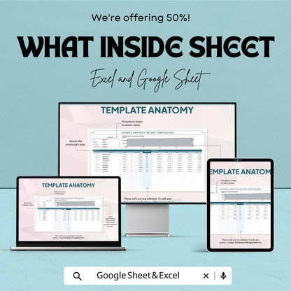 Finance Employee Salary Forecasting Template | Payroll Forecast Spreadsheet | HR Salary Planner | Workforce Budgeting Tool