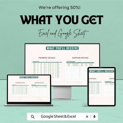 Administration Procurement Dashboard Sheet | Excel and Google Sheets | Track Procurement Performance & Supplier Activities