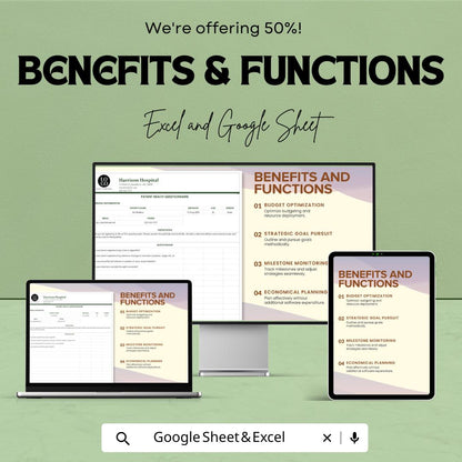 Health Questionnaire Template - Editable Excel & Google Sheets - Patient Information, Medical Form, Health Survey