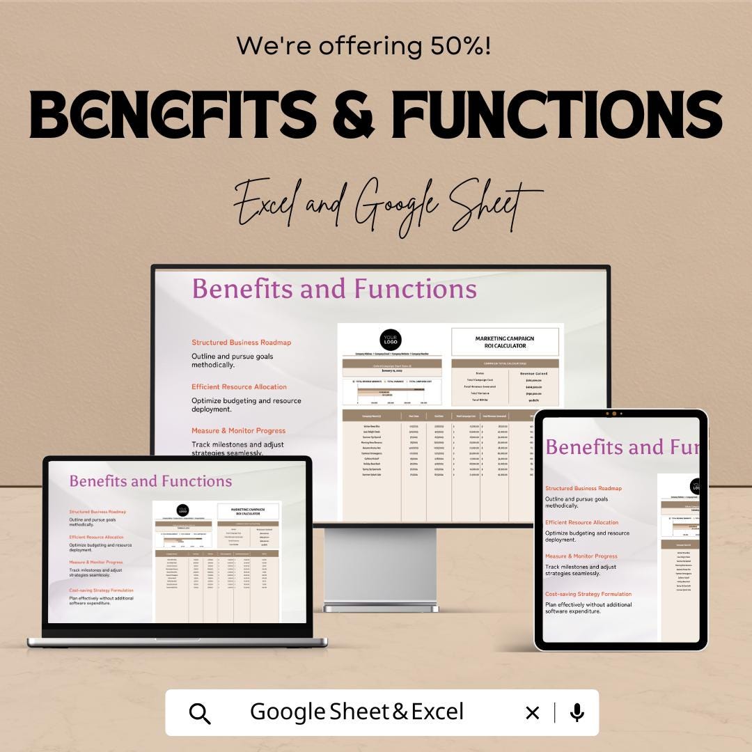 Marketing Monthly Traffic and Leads Tracker Template | Excel and Google Sheets | Website Traffic & Lead Tracking Spreadsheet