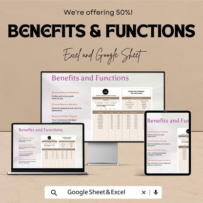 Marketing Monthly Traffic and Leads Tracker Template | Excel and Google Sheets | Website Traffic & Lead Tracking Spreadsheet