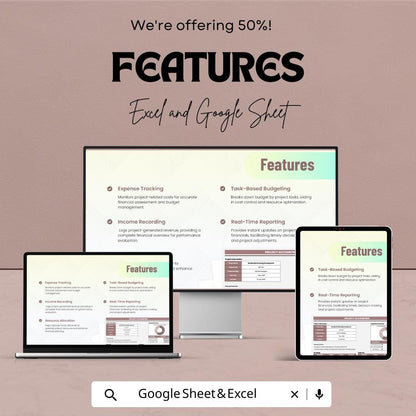 Project Accounting Sheet | Financial Tracking Template for Google Sheets  andExcel | Project Budgeting & Cost Management