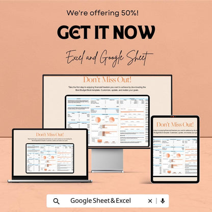 Best Budget Book Sheet | Excel & Google Sheet Template | Financial Planning Tool | Budget Tracker 2023 | Easy to Use Budget Book |