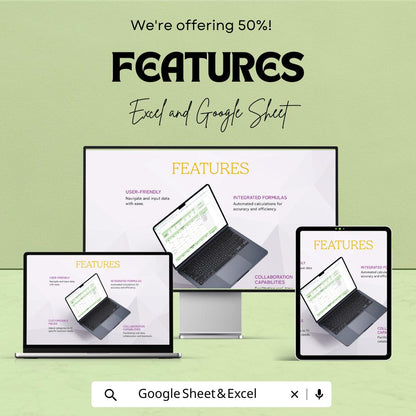 Calendar Spreadsheet Template | Editable Yearly Planner | Monthly Schedule Tracker | Digital Calendar | Instant Download