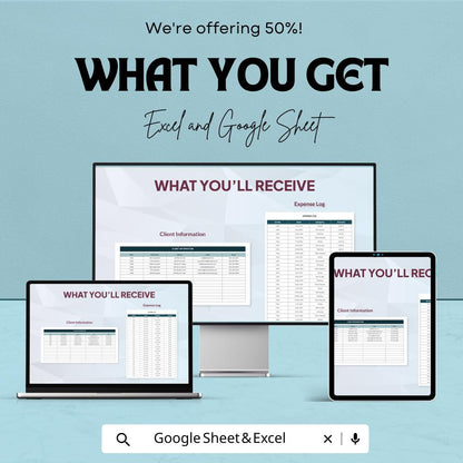 Financial Expense Forecasting Sheet | Excel and Google Sheets Template | Budgeting, Expense Tracking & Forecasting Tool