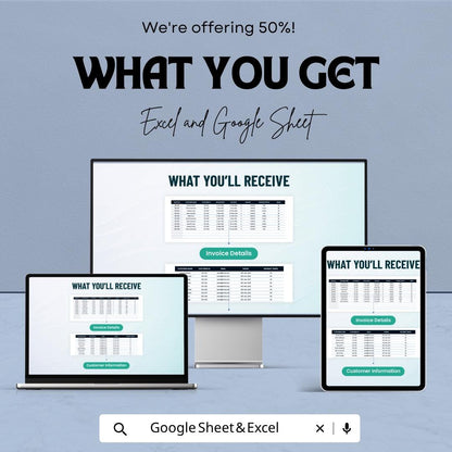 Accounts Receivable Aging Template | Receivables Tracker Spreadsheet | AR Aging Report Template | Invoice Aging Summary Sheet