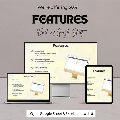 Sales Contract Lifecycle Timeline Tracker Template | Excel & Google Sheets | Contract Management Spreadsheet | Sales Timeline Tracker
