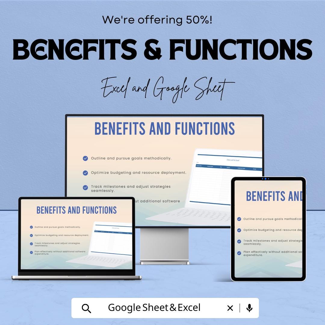 Simple Class List Template | Google Sheets & Excel | Student Tracker | Attendance Sheet | Teacher Planner | Digital Download