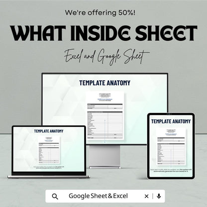 Profit and Loss Statement Sheet | Excel and Google Sheets | Business Finance Tracker | Printable P&L Template | Small Business Accounting