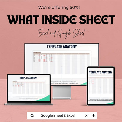 Flexible Work Schedule Template | Employee Shift Planner | Staff Schedule | Work Roster | Excel & Google Sheets | Employee Management Tool