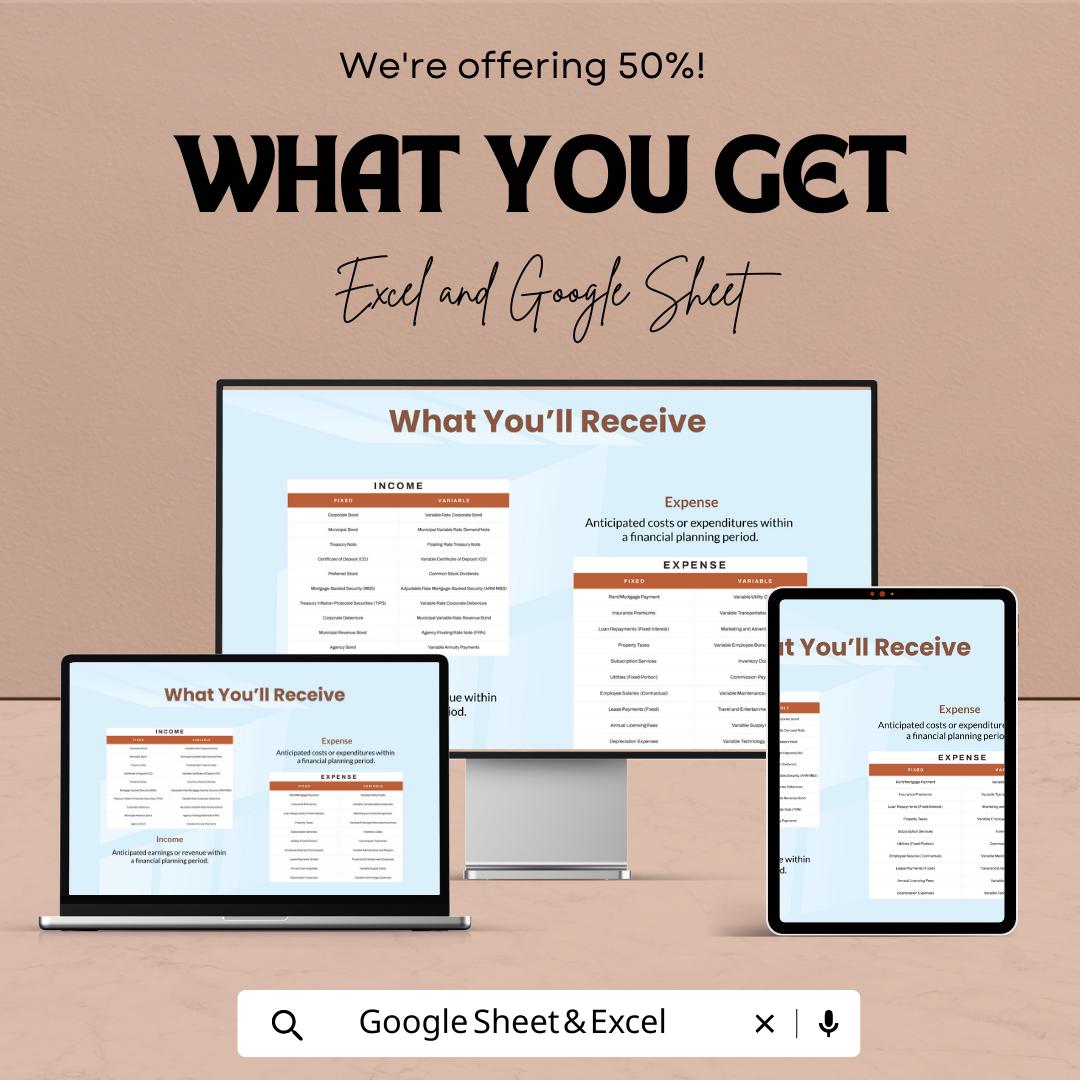 Factory Operation Expense Forecast Template | Operational Cost Planning Spreadsheet | Excel & Google Sheets | Business Expense Tracker
