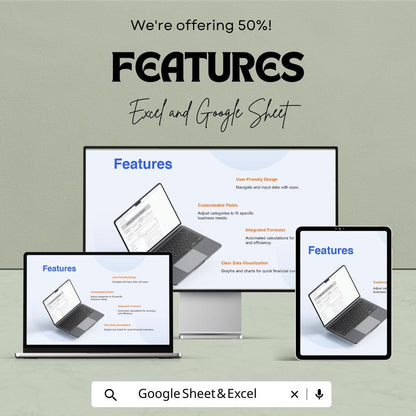 Landlord Statement Template | Rental Payment Tracker | Tenant Billing Sheet | Excel & Google Sheet