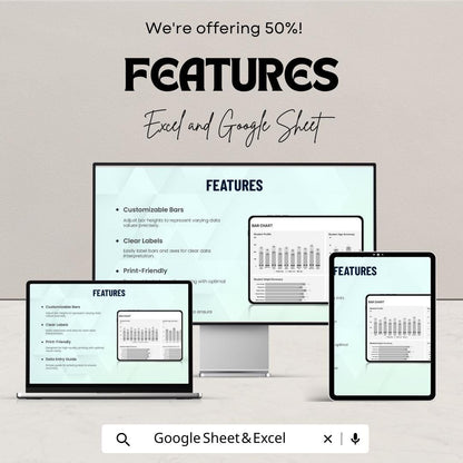 Printable Bar Chart Template for Excel & Google Sheets - Visualize Data with Ease