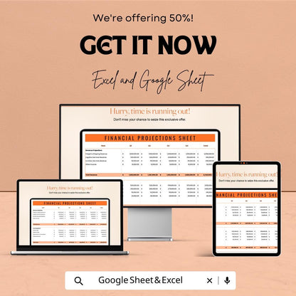 Transport and Logistics Financial Projections Spreadsheet | Revenue Forecasting Template | Budget Planning Sheet | Fleet Finance Model