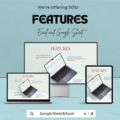 Finance Management Template | Budget Planner Spreadsheet | Income and Expense Tracker | Excel and Google Sheets | Business Finance Dashboard
