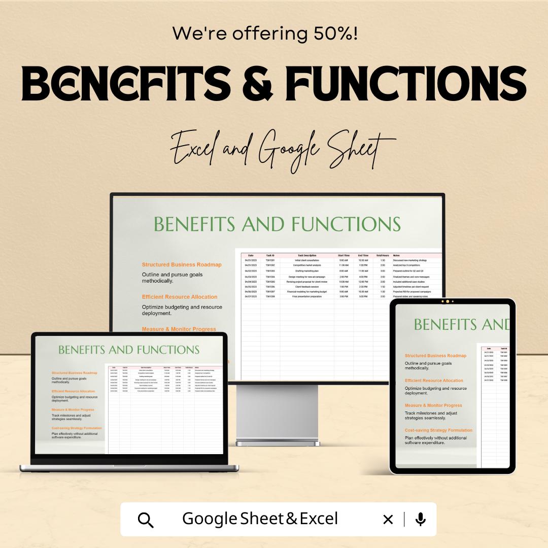 Client Timesheet Template - Excel & Google Sheets for Accurate Work Hour Tracking