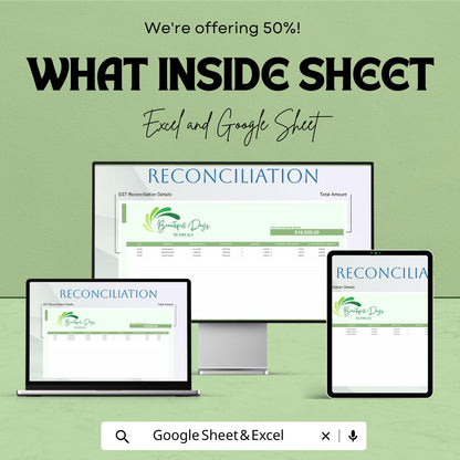 Accounts Payable Reconciliation Template | Vendor Reconciliation Spreadsheet | Outstanding Balance Tracker