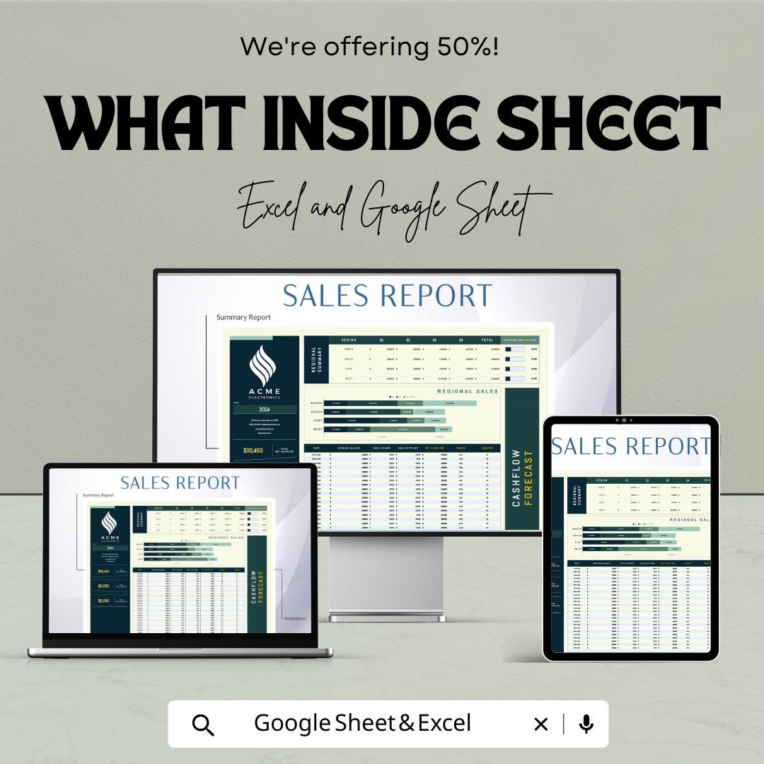 12 Week Cashflow Forecast Template | Short-Term Cash Flow Planner Excel & Google Sheets | Weekly Cashflow Tracker | Business Budget Template