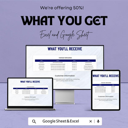 Appliance Repair Estimate Template | Repair Estimate Spreadsheet | Service Invoice Template | Repair Cost Estimate Sheet