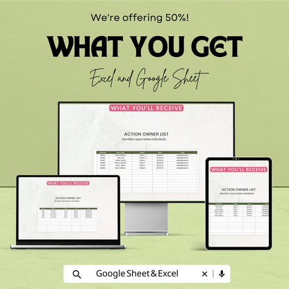 Operations Corrective Action Tracker Template | Excel and Google Sheets | CAPA Tracker | Operations Management & Compliance Tool