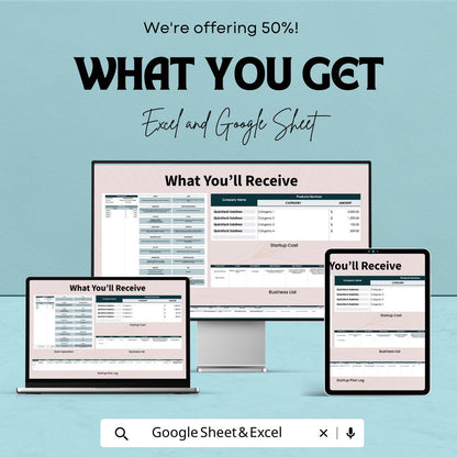 Startup Operation Template, Startup Planner Excel, Business Operations Sheet, Google Sheets Startup Plan, Startup Management Tracker