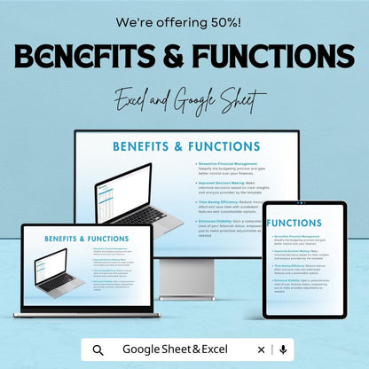 Budget Report Template | Excel & Google Sheets | Monthly Financial Tracker | Income Expense Report | Editable Budget Spreadsheet