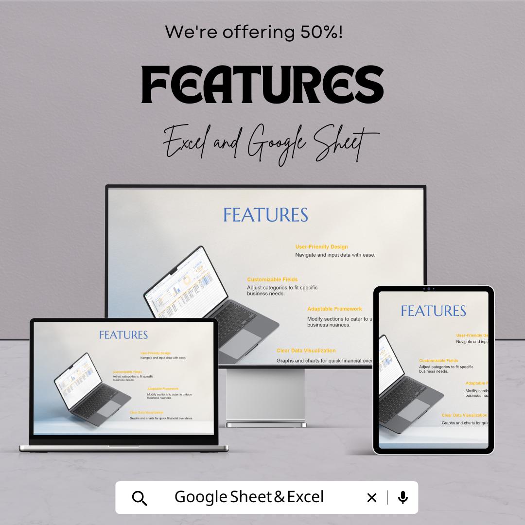 Financial Expense Template | Expense Tracker Spreadsheet | Budget Expense Log | Monthly Spending Tracker