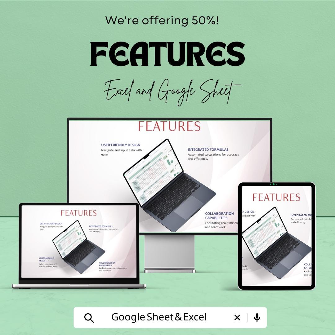Monthly Workout Template Excel & Google Sheets | Fitness Planner Spreadsheet | Gym Tracker Dashboard | Workout Log Digital