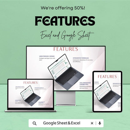Monthly Workout Template Excel & Google Sheets | Fitness Planner Spreadsheet | Gym Tracker Dashboard | Workout Log Digital
