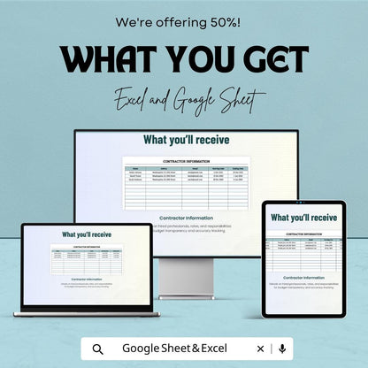 Kitchen Renovation Budget Template Excel Google Sheets | Home Remodel Budget Planner | Kitchen Remodel Cost Tracker | Contractor Expense