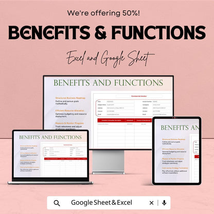 Editable Commercial Invoice Template | Excel & Google Sheets | Customizable Invoice for Business Transactions | Instant Download