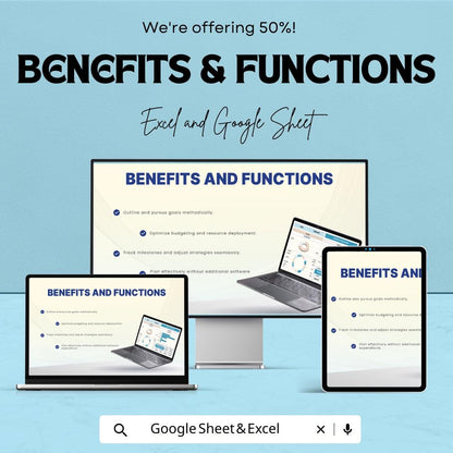 Budget Dashboard Template | Monthly Budget Planner Spreadsheet | Income and Expense Tracker | Financial Dashboard